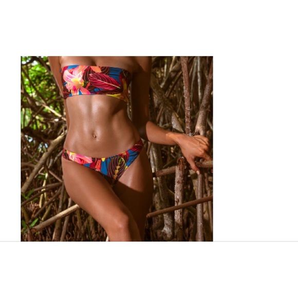 NWT tropical bandeau bikini set size small - Picture 5 of 5